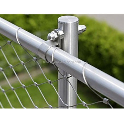 Harga yang bagus Tali baja tahan karat AISI304/316 untuk Aviary Mesh/Zoo Rope Mesh/Ferrule Wire Rope Net Mesh 1x19 Konstruksi on line