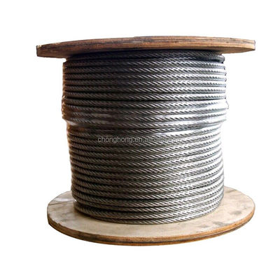 Harga yang bagus 2BA Surface Finish AISI316 Steel Wire Rope 1x19 untuk Proyek Struktural dan Arsitektur on line