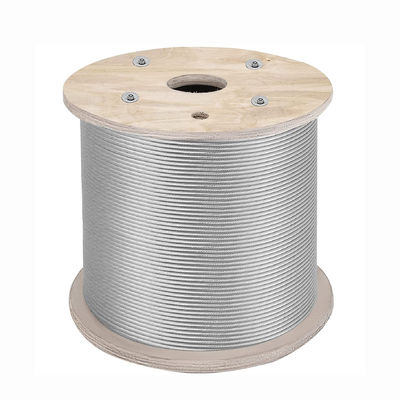 Harga yang bagus T316 Kabel Balustrade 500 Ft Rope 1/8 Inch Stranded 1x19 Wire Rope Cold Heading Steel 16,7 lbs / 7,58 kg on line