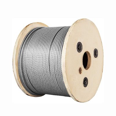 Harga yang bagus 1x19 Konstruksi AiSi Standar 316 Kabel Baja Ringan 1/8 Inci Steel Wire Rope untuk Decking Railing on line