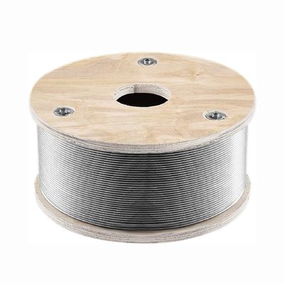 Harga yang bagus Customisable T316 stainless steel Wire Rope 1/8' 500ft 1x19 Strands Core 2100 lbs Kekuatan Patah untuk Railing Decking on line