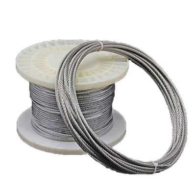 Harga yang bagus 304 stainless steel Wire Rope Soft Fishing Lifting Cable 1-25M Panjang sesuai kebutuhan Galvanized Finish 7*7 Clothesline on line