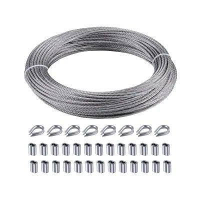Harga yang bagus Pemotongan DIY Suspensi Luar Ruangan 1.5mm 7x7 Strand Core Kabel Tali Kawat Baja Tahan Karat Untuk Layanan Pemrosesan Paduan on line