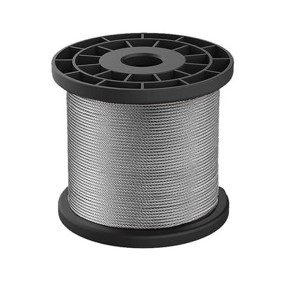 Harga yang bagus 1x7 / 1x19 / 1x37 Tali kawat 304 316 Kabel baja tahan karat untuk lift Kabel kawat tahan lama dan profesional on line