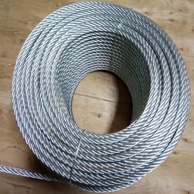 Harga yang bagus 100ft Coils 6x19 IWRC Galvanized Steel Cable Ropes Wire Rope 3/32