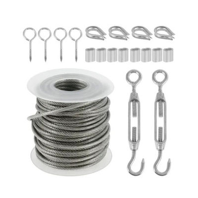 Harga yang bagus Layanan Pengolahan Kabel Baja Kekuatan Tinggi Lain Tali Kawat Galvanis / Tidak Galvanis untuk Mesin Angkat 8X19s FC 9X19s FC on line