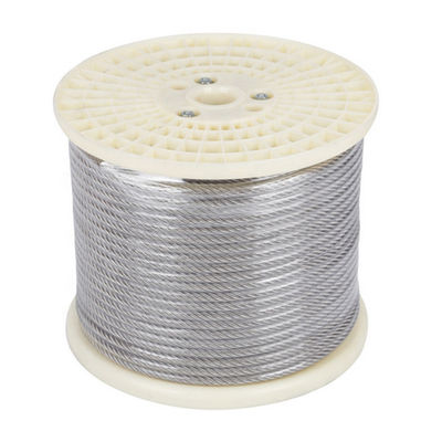 Harga yang bagus Permukaan Finish lainnya Diameter 2mm Diameter 2mm 1x7 ss304 Steel Wire Rope ss316 Inox Cable Steel Cable Rope Wire on line