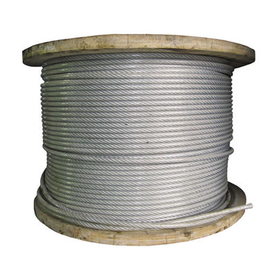 Harga yang bagus 7*7 304 Nylon Lapisan 2.5mm Steel Wire Rope Untuk Invisible Grille Inox Kabel Panjang 1000M Atau kustomisasi on line