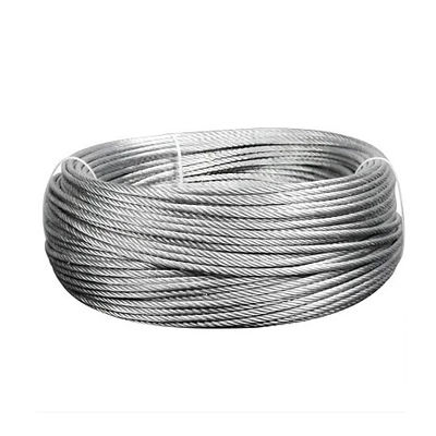 Harga yang bagus Serat baja tahan karat / inti kapas Galvanized 1X7 Steel Wire Rope untuk listrik Non-alloy dan tahan lama on line