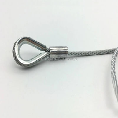 Harga yang bagus 7x7 / 7x19 / 1x19 Tali Kawat 3,2mm Kabel Pesawat Galvanis Pra-terentang untuk Hanger Kawat / Toleransi Kabel Pencahayaan Lainnya on line