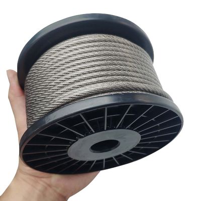 Harga yang bagus Kabel Baja TPU PVC Stainless Steel Konstruksi 7*7 untuk Aplikasi Non-Paduan pada Standar AiSi on line