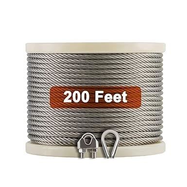 Harga yang bagus Kabel Pesawat Galvanis Baja Tahan Karat 304 7X19 6mm untuk Aplikasi Pagar on line