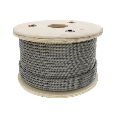 Harga yang bagus 4mm/4.3mm High Tensile Galvanized Steel Wire Rope Dengan Konstruksi Inti Baja on line