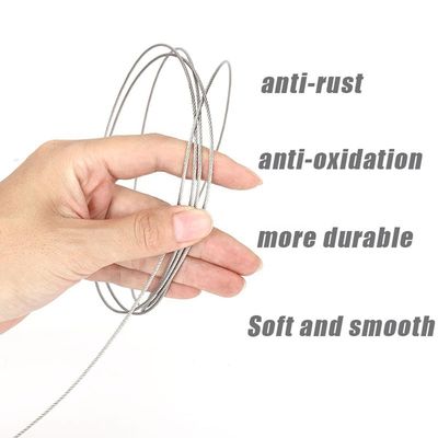 Harga yang bagus Kabel Pesawat Baja Tahan Karat 3/32 Inci Kawat Baja Galvanis Konstruksi 7x7 on line