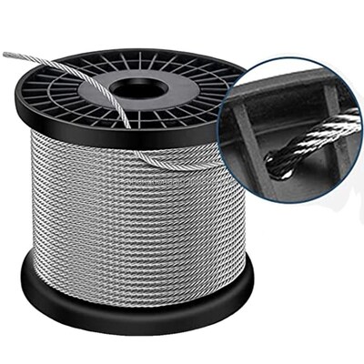 Harga yang bagus AISI304 304L 316 316L Kabel kabel baja tahan karat kabel SS dengan konstruksi 7x7 untuk aplikasi laut on line