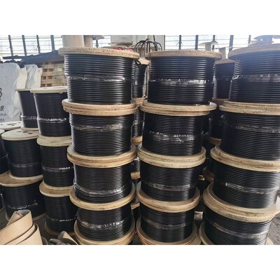 Harga yang bagus Kabel Baja Galvanis 7x7 / 7x19 Berlapis PVC 1/8