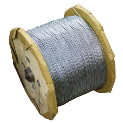 Harga yang bagus Kabel Pesawat Baja Karbon Grade Galvanis Kawat Baja MIL-DTL-83420 Diameter 9,53mm on line