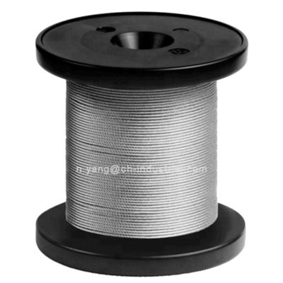 Harga yang bagus Kabel Pesawat Galvanized 500ft Plastik Reels 7x19 Wire Rope Galvanized Steel Cable Ropes untuk Konstruksi on line