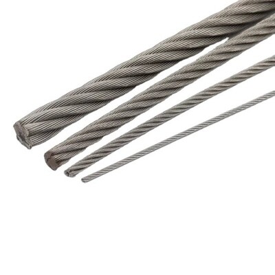 Harga yang bagus Kabel baja tahan karat yang wajar 1x7 1x19 1x37 dengan OEM yang dapat diterima dan kandungan C 0,08% on line