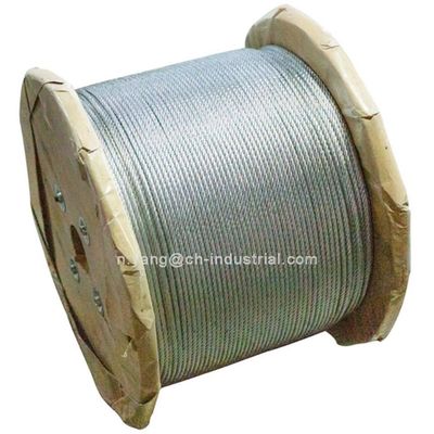 Harga yang bagus Kabel Baja Galvanis Non-Paduan 12mm Tali Kawat 6x19 untuk Kepuasan Pelanggan on line