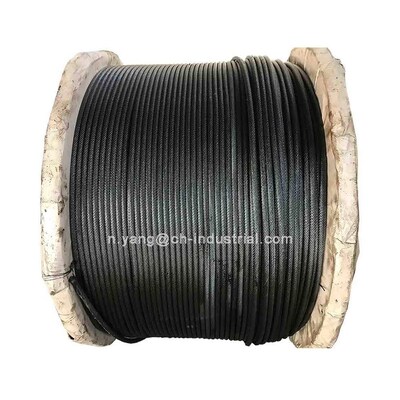 Harga yang bagus ASTM Standard 7x7 Black Powder Coated Galvanized Wire Rope Kabel Pesawat untuk panggung dan film on line