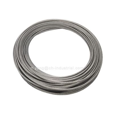 Harga yang bagus Kabel Pesawat Baja Tahan Karat T316 120 Kaki 1/8 Inci 7x7 Untaian Tali Kawat untuk Kit Pagar Geladak DIY Konstruksi on line