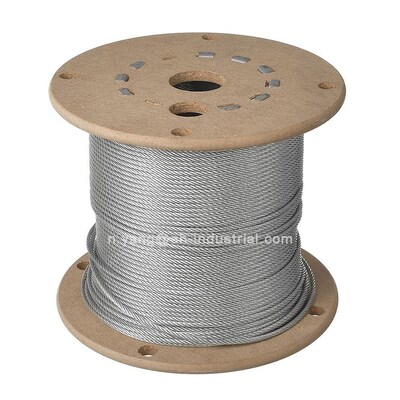 Harga yang bagus Tali Baja Galvanis Konstruksi 19x7 Diameter 10mm dengan Toleransi ±1% on line