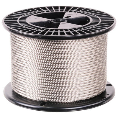 Harga yang bagus 7*7 Galvanized 1 4 Steel Cable Non Alloy 1000m/Roll 1770Mpa Anti Corrosion on line