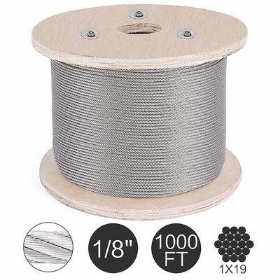 Harga yang bagus T316 Stainless Steel Rope 1000fts 3/16