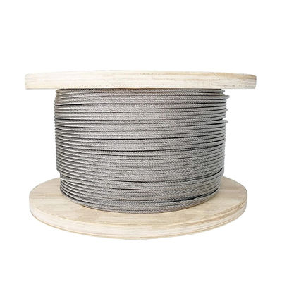 Harga yang bagus 150ft Standar AiSi 7x7 Steel Wire Kabel SS 7 * 7 stainless steel Wire Rope Industrial on line