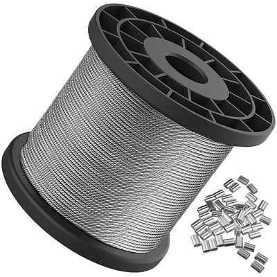Harga yang bagus 7x7 Steel Wire Rope Non Alloy Galvanized Steel Cable 3/64