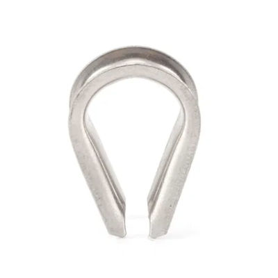 Harga yang bagus Stainless Steel Wire Rope Protection Fitting Tube Cable Heavy Duty Rigging Carbon Guy Hardware D Shackle Metal Neele Punch Thimble on line
