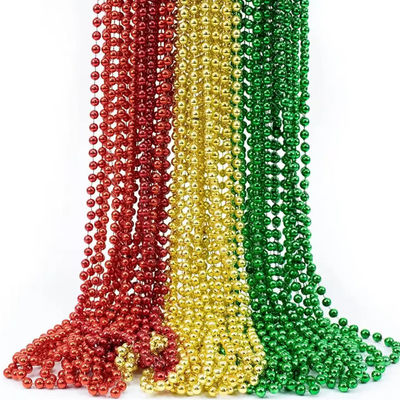 Harga yang bagus 2.4mm Plastik Rantai Bola Perak Rantai Bola Putih Emas Rantai on line