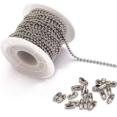 Harga yang bagus Roller Chain Essential 2.4mm Stainless Steel Silver Ball Chain with Custom Length on line