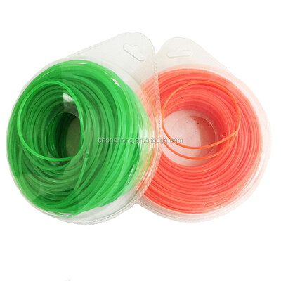 Harga yang bagus Berbagai Warna 3.0mm Benang Pemotong Persegi / Bulat / Heksagonal / Bintang Bahan Nilon on line