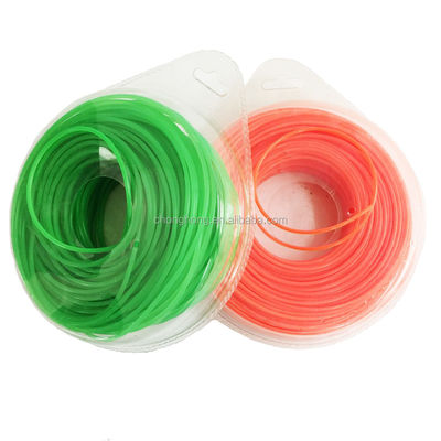 Harga yang bagus Various Colors 3.0mm Square / Round / Hexagon / Star Nylon Trimmer Line 100% Nylon Material on line