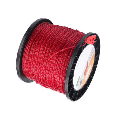 Harga yang bagus 2.7mm / 0.10-inch Round Trim Line Round Twist 3 LBS. 690 Ft Red Cutting Tool Line Weed Trimmer Line on line