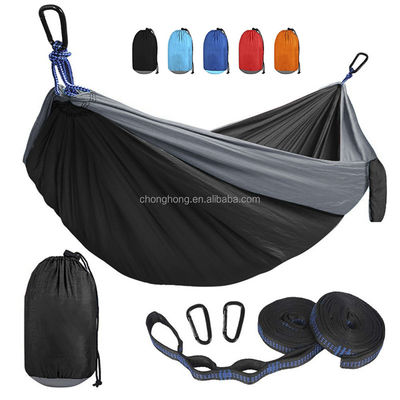 Harga yang bagus Hammock Parasut Tunggal & Ganda untuk Bertahan Hidup atau Bepergian di Luar Ruangan/Berkemah on line