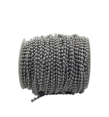 Harga yang bagus 3.2mm stainless steel roller blinds rantai berat rantai bola logam on line