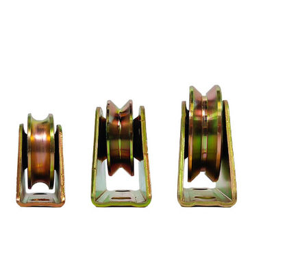 Harga yang bagus Sliding Guide Roller Gate Wheel 50mm 60mm 70mm 80mm 90mm 100mm U V Y Type Groove Sliding Door Pulley on line