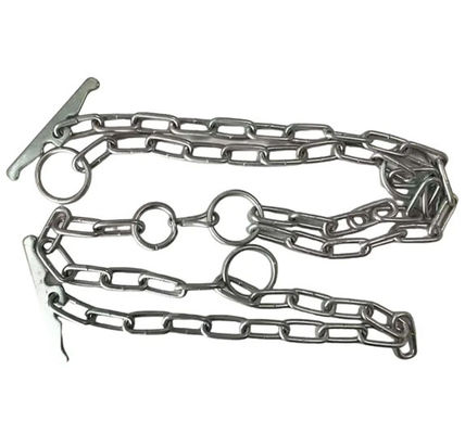Harga yang bagus Standard 6mm 8mm Zinc Plated Animal Cattle Cow Link Chains with ISO CE Certificate on line