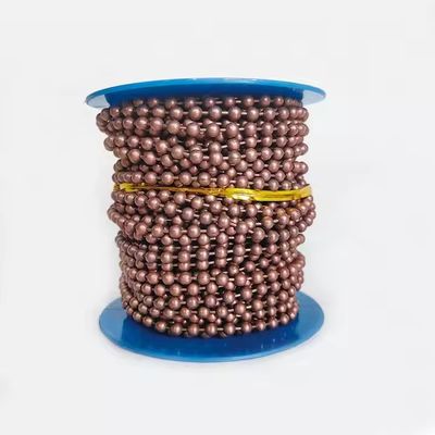 Harga yang bagus Roller Blind Ball Chain 4.5mm Roller Shade Bead Chain Stainless Steel Ball Chain NO.10 Blind Components on line