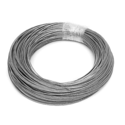 Harga yang bagus Kabel tali kawat stainless steel non-alloy 1x7 7x7 7x19 untuk aplikasi industri on line