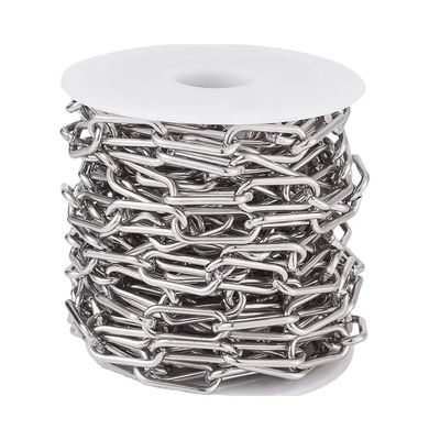 Harga yang bagus Stainless Steel 316 DIN763 Standard Long Link Anchor Chain, Dia. 10mm on line