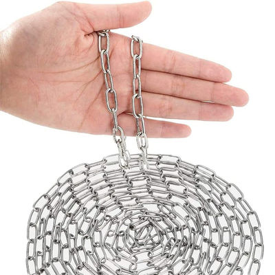 Harga yang bagus 304 Stainless Steel Chain Metal Chain Link Chain Small Light Duty Chain Utility Chain on line