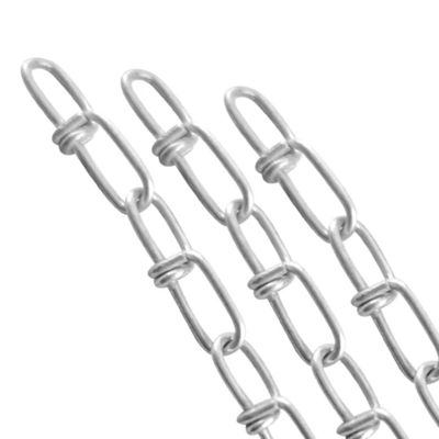 Harga yang bagus Galvanized DIN5685 Short Double Loop Link Chain Weldless Knotted Chain on line