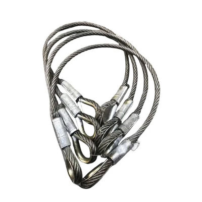 Harga yang bagus Galvanis Steel Wire Rope Sling dengan Jari untuk Angkat on line