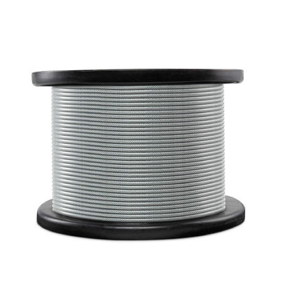 Harga yang bagus Konstruksi 7x7 Tali Kawat Baja Galvanis Diameter 3/32