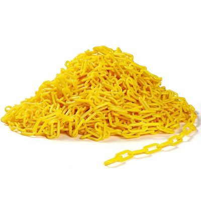 Harga yang bagus 200ft PE Bahan Rantai Plastik dengan ukuran yang dapat disesuaikan untuk penghalang keselamatan jalan raya on line