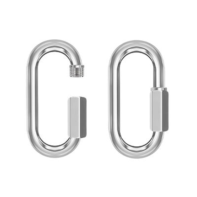 Harga yang bagus Klip Carabiner Tugas Berat Tautan Cepat Rantai Pengunci Konektor Tautan Cepat untuk Rantai Pengaman on line